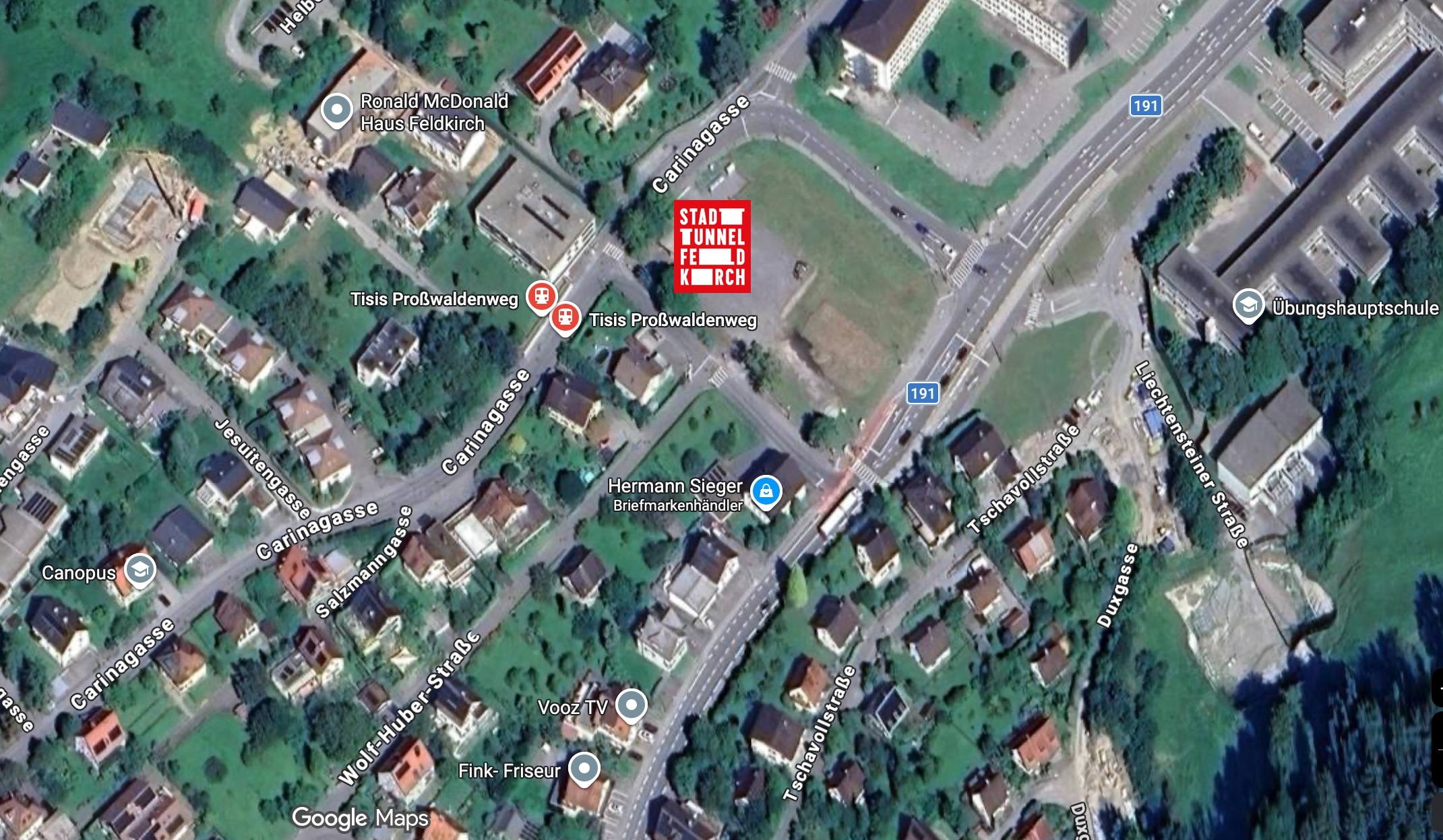 Treffpunkt: 13 Uhr, Infozentrum Stadttunnel Feldkirch (Proßwaldenweg/Ecke Carinagasse)