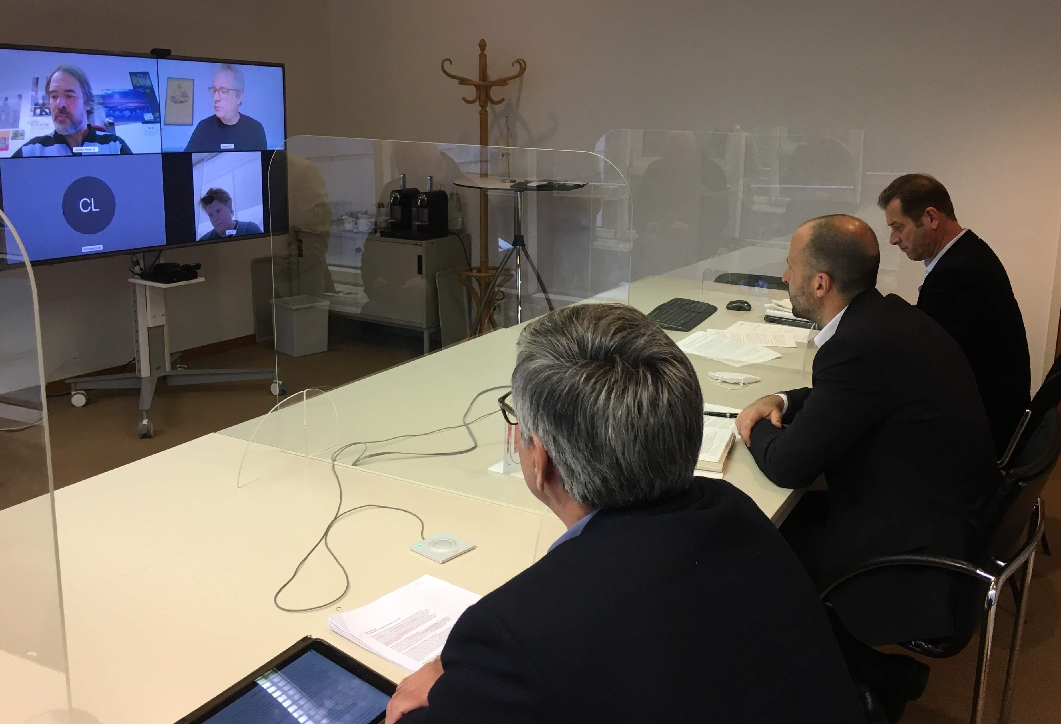 Online-Pressekonferenz am 2. Dezember 2020 mit Landesrat Marco Tittler und Bürgermeister Wolfgang Matt
