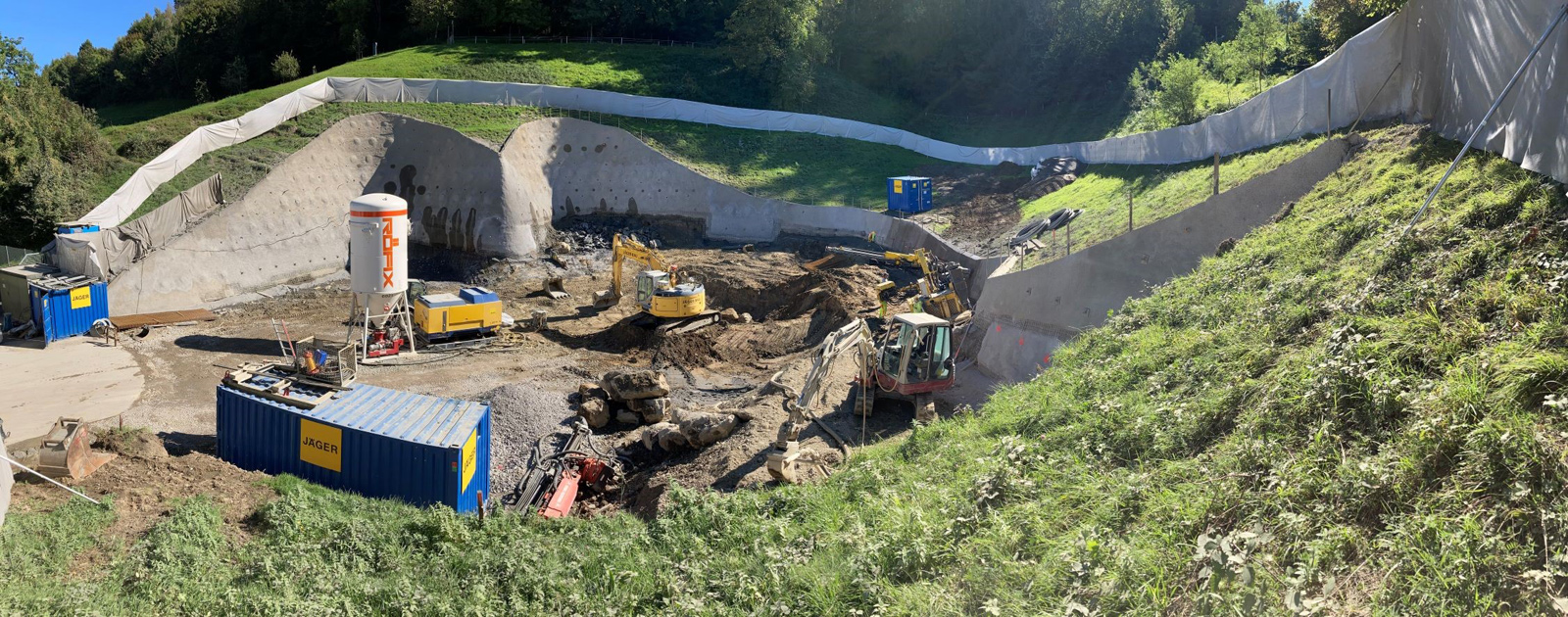 Erkundungsstollen Altstadt: Voreinschnitt (September 2021)