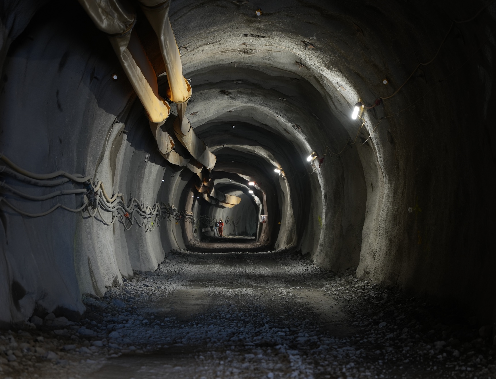 Mit der letzten Sprengung am 6. April haben die Tunnelbauer die Arbeit am ersten Erkundungsstollen abgeschlossen.
